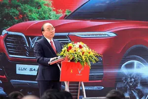 Thủ tướng Nguyễn Xuân Phúc phát biểu tại buổi lễ. Ảnh: TTXVN