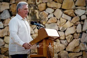 Chủ tịch Hội đồng Bộ trưởng và Hội đồng Nhà nước Cuba Miguel Diaz-Canel. Ảnh: AFP/TTXVN