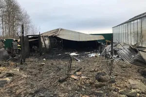 Hiện trường vụ cháy tại Nga. Ảnh: gazeta.ru