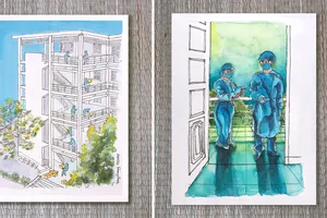 Khu thực hiện cách ly sinh động trong mắt người trẻ