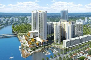 Phối cảnh tổng thể dự án khu phức hợp cao cấp Kenton Node 