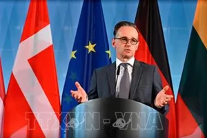 Ngoại trưởng Đức Heiko Maas phát biểu tại cuộc họp trực tuyến với các nước vùng Baltic. Ảnh AFP/TTXVN