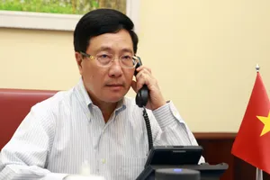 Phó Thủ tướng, Bộ trưởng Ngoại giao Phạm Bình Minh đã điện đàm với Ngoại trưởng Hoa Kỳ Michael Pompeo. Ảnh: VGP
