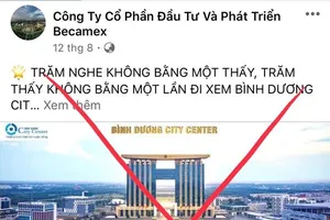 Becamex IDC lên tiếng về các tài khoản giả mạo