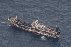 Hải quân Peru đang giám sát khoảng 250 tàu đánh cá Trung Quốc đang diện diện ở ngoài khơi bờ biển nước này. Nguồn: Hải quân Peru