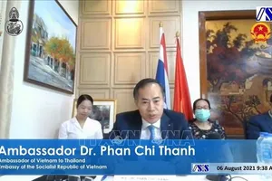 Đại sứ Việt Nam tại Thái Lan Phan Chí Thành phát biểu khai mạc hội thảo. Ảnh: TTXVN 