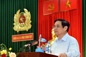 Thủ tướng Chính phủ Phạm Minh Chính phát biểu tại buổi làm việc.