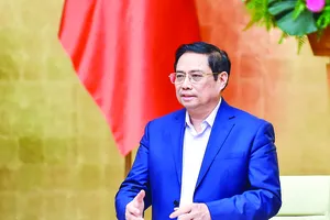 Thủ tướng Phạm Minh Chính phát biểu tại cuộc họp.  Ảnh: VIẾT CHUNG