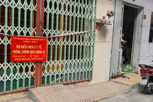 Một căn hộ trong khu Bàn Cờ (quận 3) có F0 cách ly tại nhà