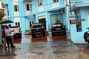 Hiện trường vụ cướp tiền ngân hàng Viettinbank ở TP Lào Cai