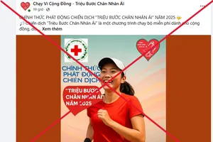 Mạo danh Chiến dịch "Triệu bước chân nhân ái" để lừa đảo