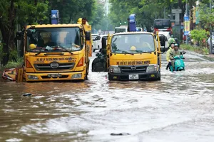 Hà Nội yêu cầu khẩn trương khắc phục các điểm ngập úng ở đô thị