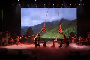 Một tiết mục biểu diễn của đoàn BĐBP tỉnh Thừa Thiên - Huế