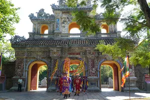 Đoàn rước tại lễ húy kỵ và tri ân Vũ Vương Nguyễn Phúc Khoát  ​