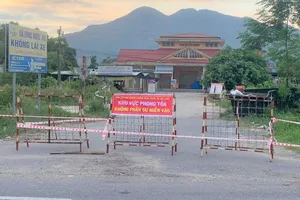 Phong tỏa chợ Lộc Thủy, xã Lộc Thủy, huyện Phú Lộc, tỉnh Thừa Thiên - Huế