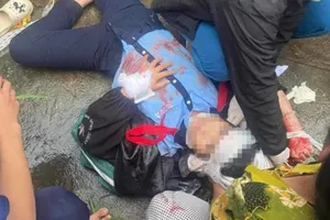 Nữ sinh N sau khi bị đánh