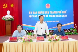 Họp báo thường kỳ do UBND TP Huế tổ chức hàng tháng