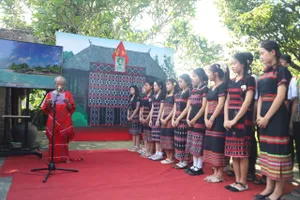 Tái hiện nghi lễ đặt họ Hồ ở Ngày hội làng Dương Nỗ