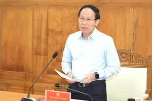 Phó Thủ tướng Lê Tiến Châu phát biểu tại buổi làm việc với lãnh đạo TP Huế