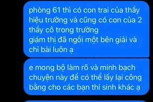 Thông tin tố cáo liên quan đến kỳ thi tốt nghiệp THPT 2026 diễn ra tại Điểm thi trường THPT Lê Trực lan truyền trên mạng xã hội