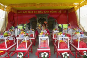 Quy tập 13 hài cốt liệt sĩ tại khu vực Câu Nhi (Quảng Trị)