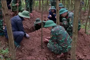 Phát hiện nhiều hài cốt liệt sĩ ở Quảng Trị