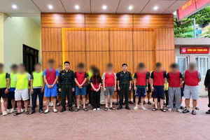Các bị can trong vụ án. Ảnh: CÔNG AN CUNG CẤP
