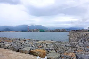 Khu vực xây dựng bãi tro xỉ của Formosa Hà Tĩnh, hiện Formosa chưa tiến hành đổ tro xỉ nào ra đây