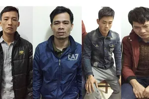 Các đối tượng bị cơ quan công an bắt giữ