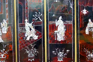 Sưu tầm được bộ tranh sơn mài về chuyện tình Kim - Kiều