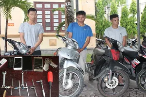 Bắt nhóm đối tượng trộm cắp xe máy liên huyện tại Hà Tĩnh