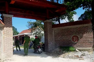 Khu vực hiện trường xảy ra vụ bắn súng