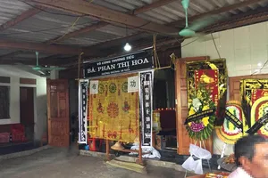 Gia đình tổ chức đám tang cho nạn nhân Phan Thị H.