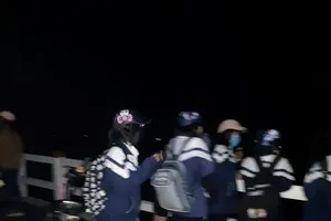 Khu vực cầu Thạch Đồng, nơi xảy ra sự việc