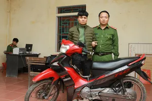 Đối tượng Thái Mạnh Giáp cùng phương tiện bị thu giữ