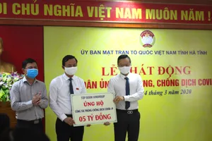 Doanh nghiệp tham gia ủng hộ công tác phòng, chống dịch Covid-19 tại Hà Tĩnh