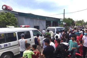 Khu vực gần hiện trường ngôi nhà cháy chiều 28-7-2020 vừa qua