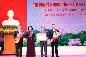 Quang cảnh Đại hội Thi đua yêu nước tỉnh Hà Tĩnh lần thứ VII