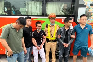 Các đối tượng bị bắt giữ. Ảnh: Công an Hà Tĩnh cung cấp