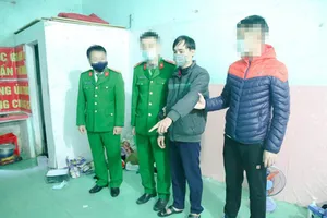 Phạm Quang Mậu tại hiện trường vụ án