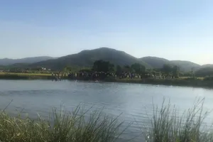 Khu vực hiện trường xảy ra vụ tai nạn đuối nước