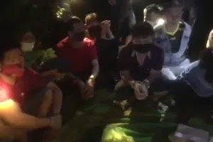 Hiện trường vụ việc đánh bạc