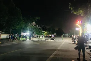 Khu vực hiện trường vụ tai nạn