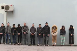 Các đối tượng tại cơ quan công an