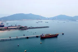 Một góc khu vực biển Vũng Áng ở xã Kỳ Lợi, thị xã Kỳ Anh, tỉnh Hà Tĩnh 