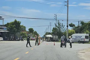 Hiện trường vụ tai nạn giao thông 