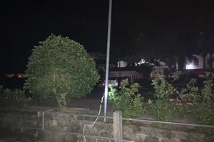 Khu vực hiện trường nơi xảy ra vụ việc