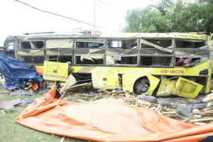 Hiện trường vụ tai nạn giao thông khiến 10 người tử vong, 15 người bị thương ở Hà Tĩnh 