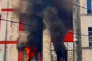 Hiện trường vụ hỏa hoạn 