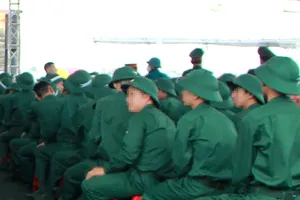 Sáng 5-3-2026, các địa phương ở tỉnh Hà Tĩnh tổ chức lễ giao, nhận quân năm 2026